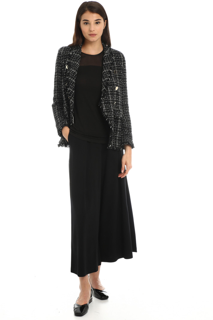 Jersey and crepe T-shirt Intrend Jersey and crepe T-shirt Intrend
