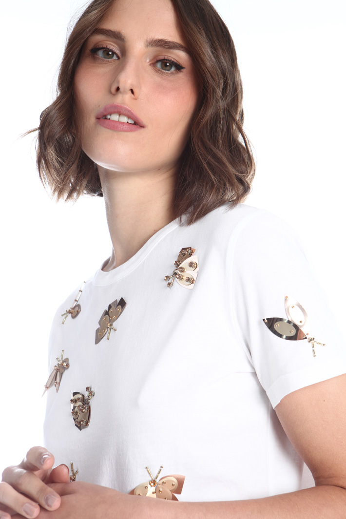 Embroidered jersey T-shirt Intrend Embroidered jersey T-shirt Intrend