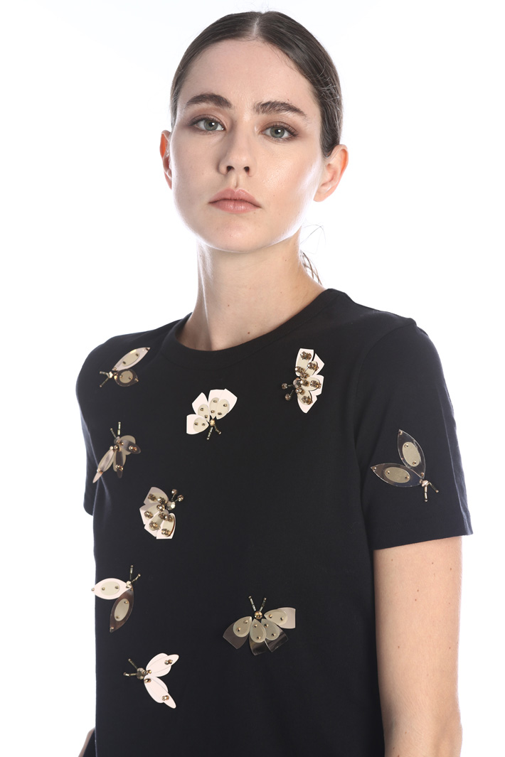 Embroidered jersey T-shirt Intrend Embroidered jersey T-shirt Intrend