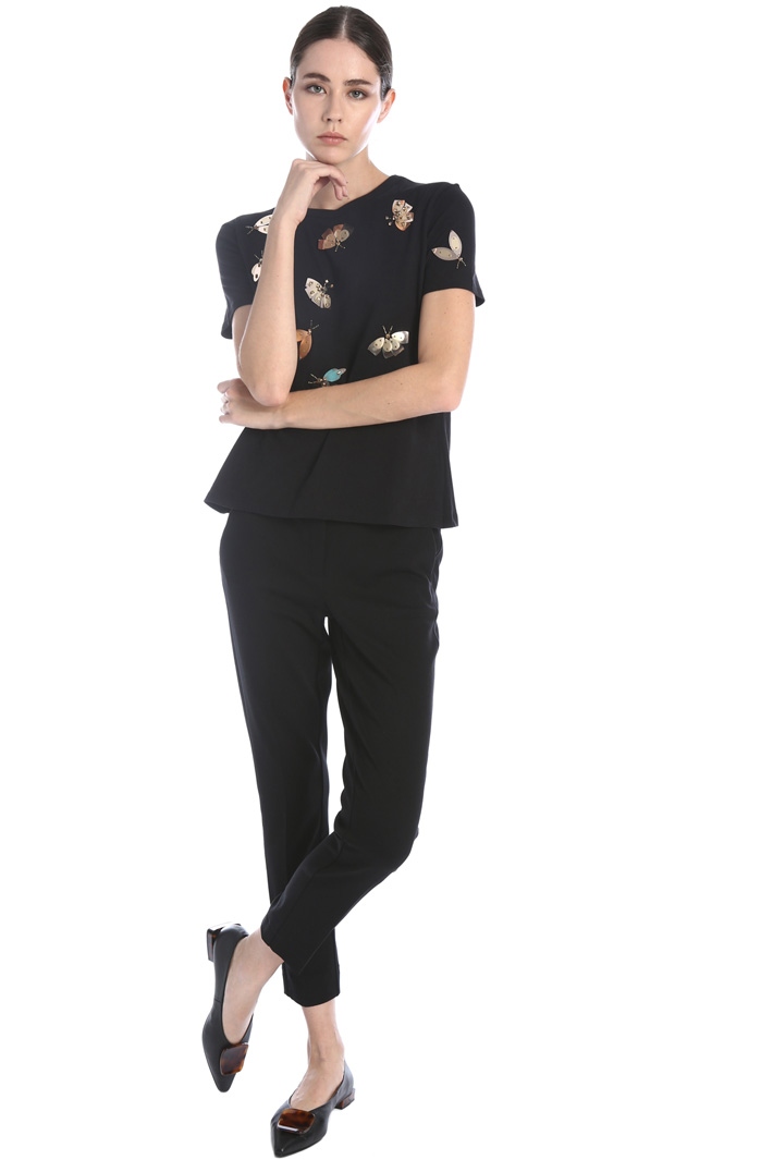 Embroidered jersey T-shirt Intrend Embroidered jersey T-shirt Intrend