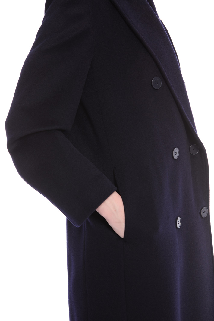 Peaked lapel wool coat Intrend Peaked lapel wool coat Intrend