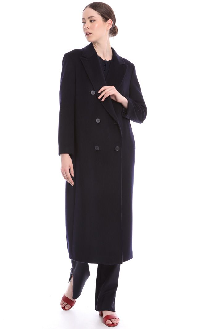 Peaked lapel wool coat Intrend Peaked lapel wool coat Intrend