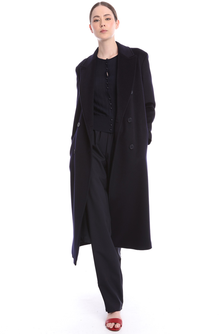 Peaked lapel wool coat Intrend Peaked lapel wool coat Intrend