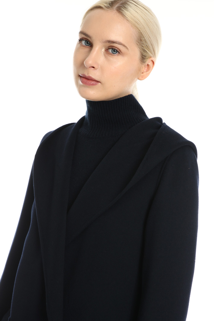 Hooded wool coat Intrend Hooded wool coat Intrend
