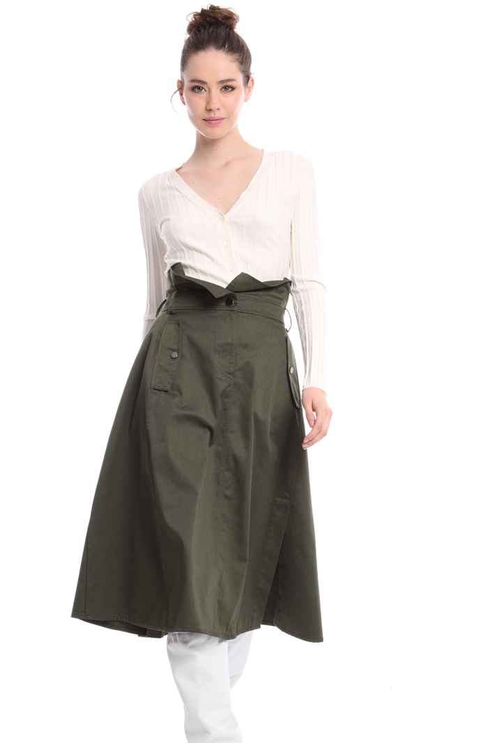 High waist cotton skirt Intrend High waist cotton skirt Intrend