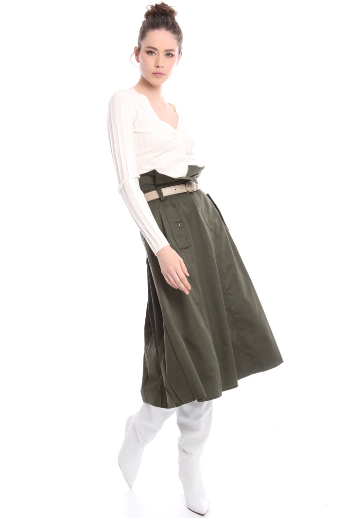 High waist cotton skirt Intrend High waist cotton skirt Intrend