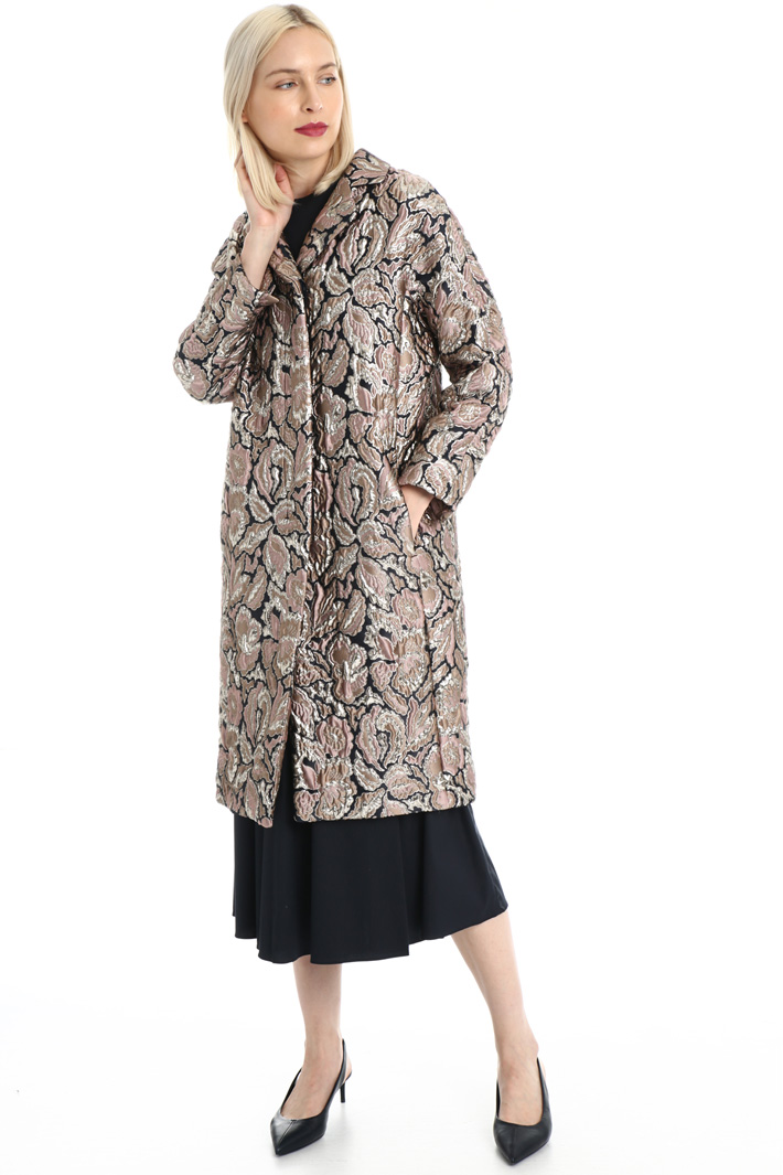 Lamé jacquard duster coat Intrend Lamé jacquard duster coat Intrend