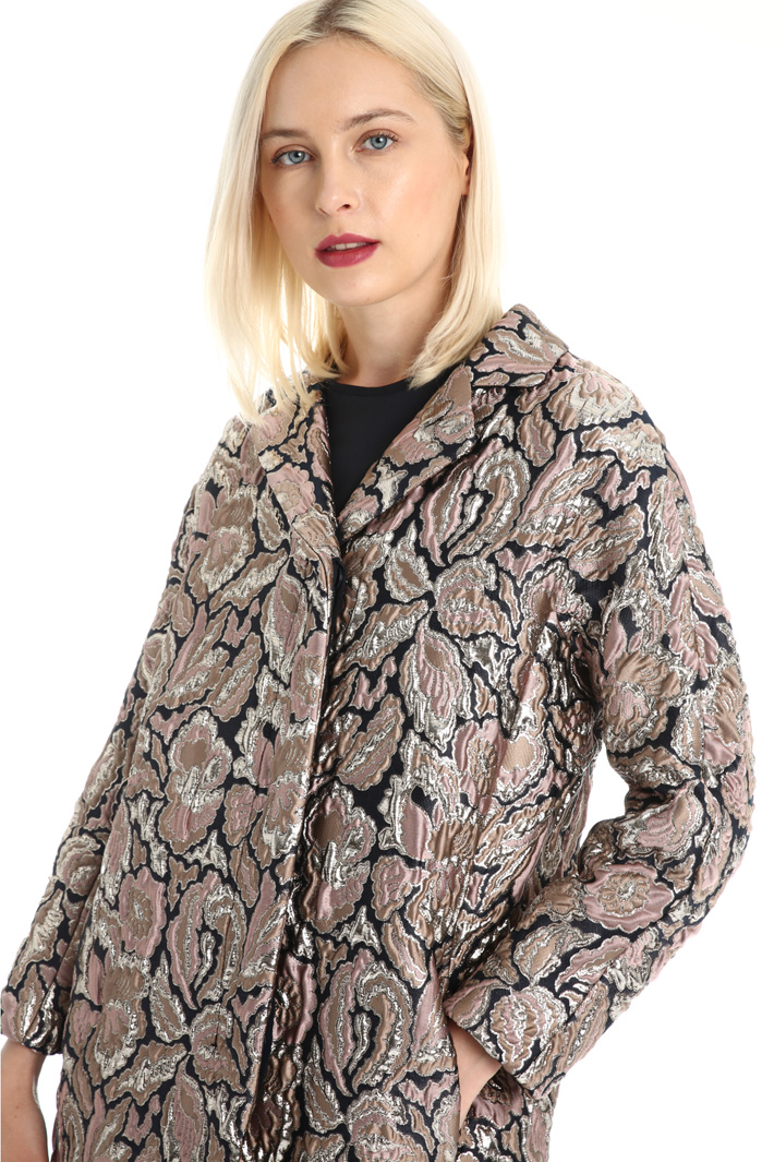Lamé jacquard duster coat Intrend Lamé jacquard duster coat Intrend