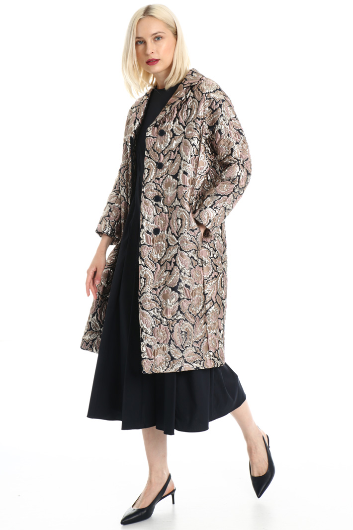 Lamé jacquard duster coat Intrend Lamé jacquard duster coat Intrend