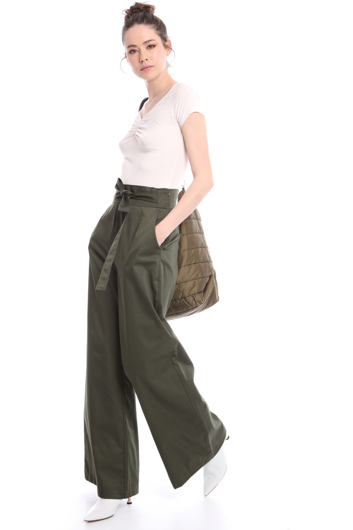 Flared gabardine trousers Intrend Flared gabardine trousers Intrend