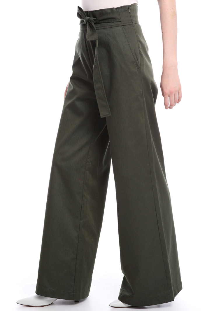 Flared gabardine trousers Intrend Flared gabardine trousers Intrend
