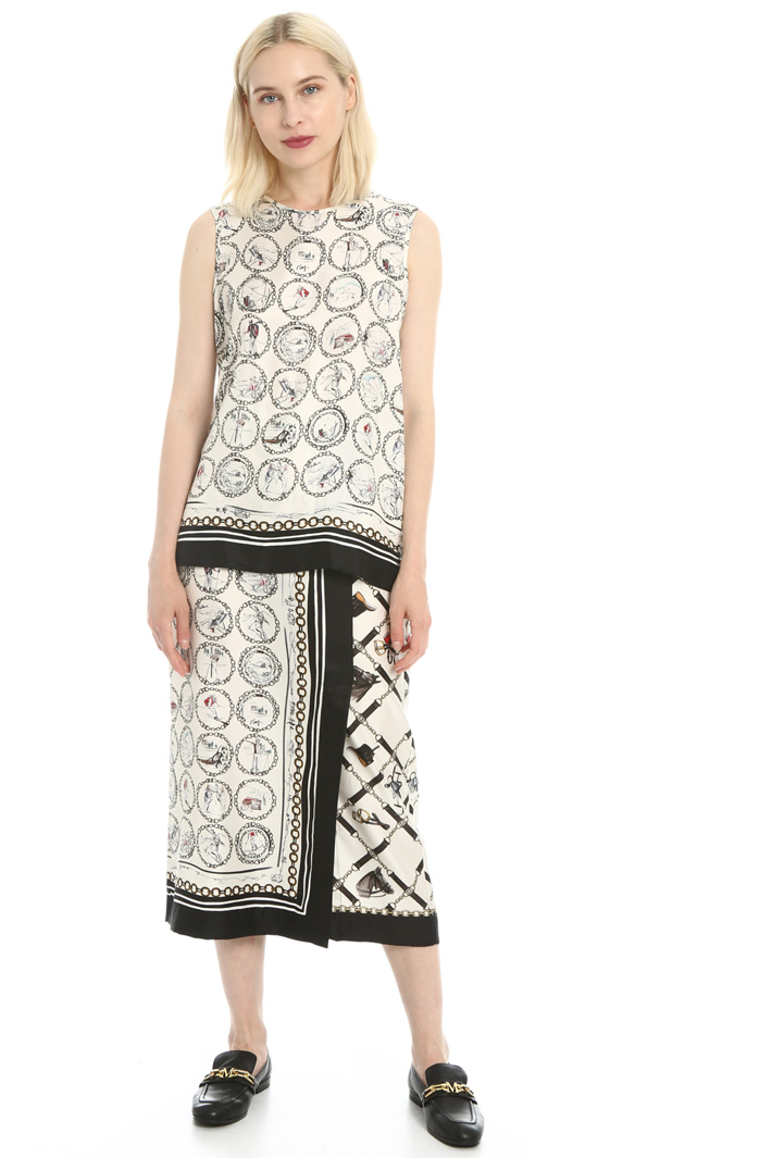 Silk twill top Intrend Silk twill top Intrend
