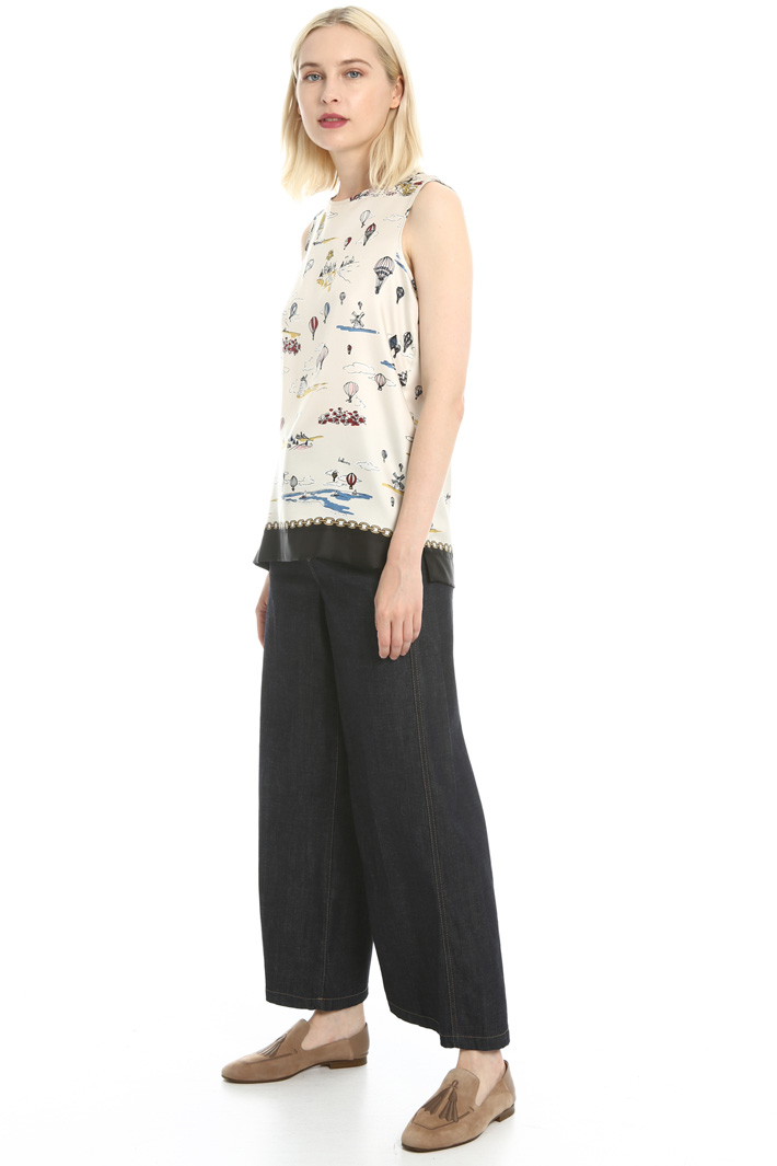 Silk twill top Intrend Silk twill top Intrend