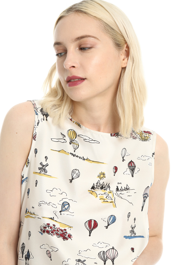 Silk twill top Intrend Silk twill top Intrend