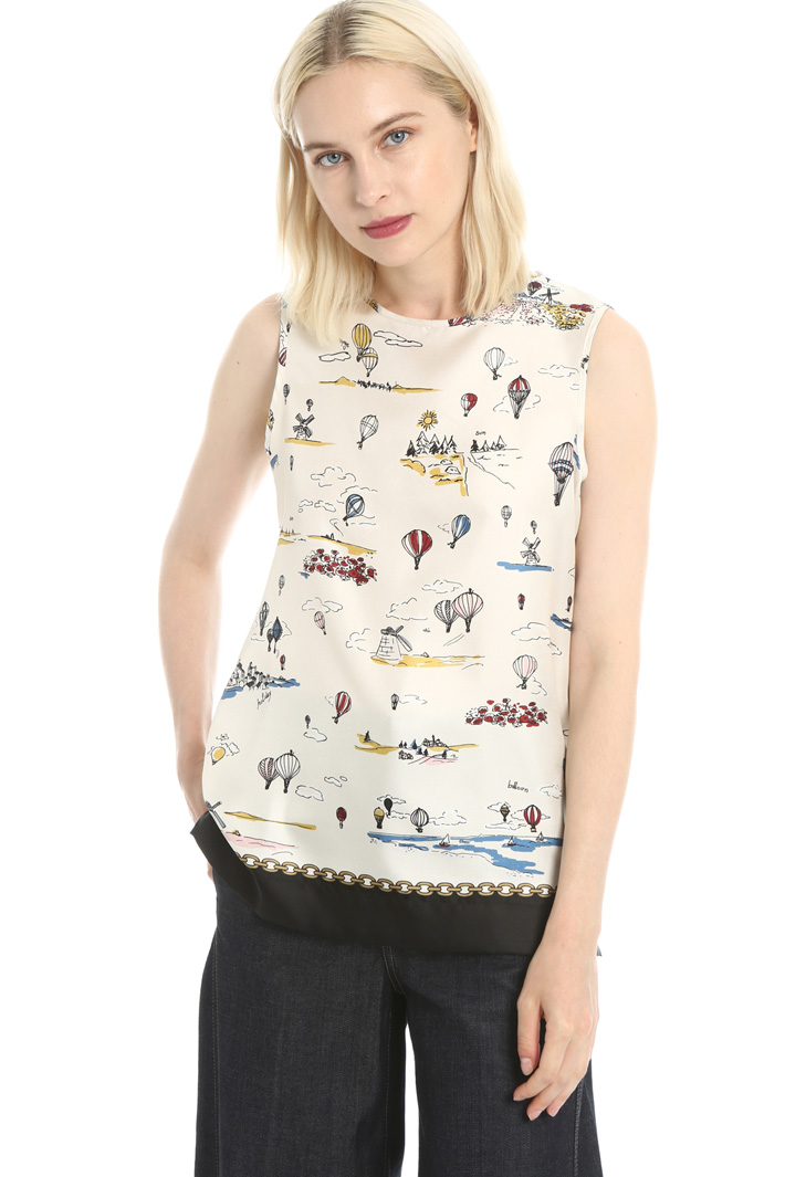 Silk twill top Intrend Silk twill top Intrend