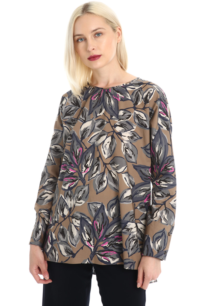 Cotton poplin blouse Intrend Cotton poplin blouse Intrend