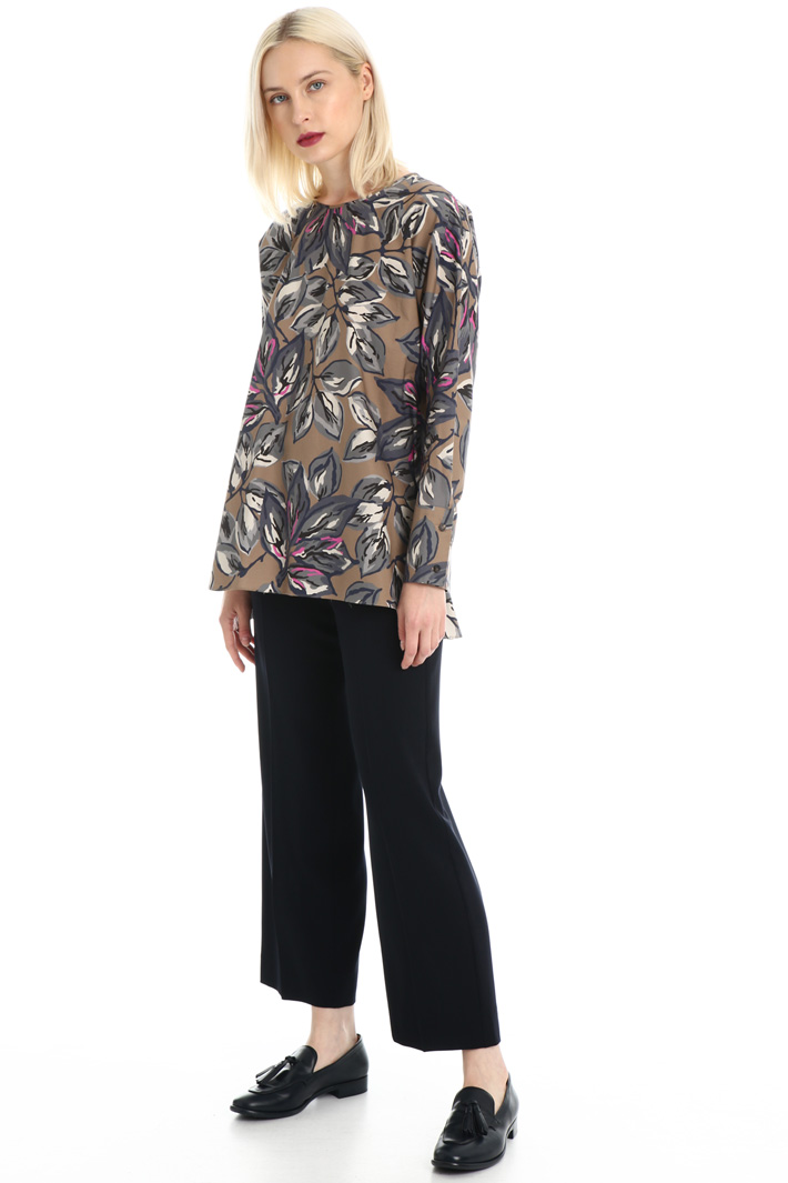 Cotton poplin blouse Intrend Cotton poplin blouse Intrend