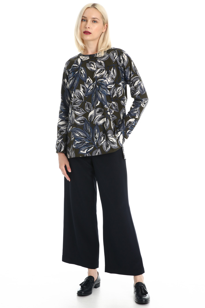 Cotton poplin blouse Intrend Cotton poplin blouse Intrend