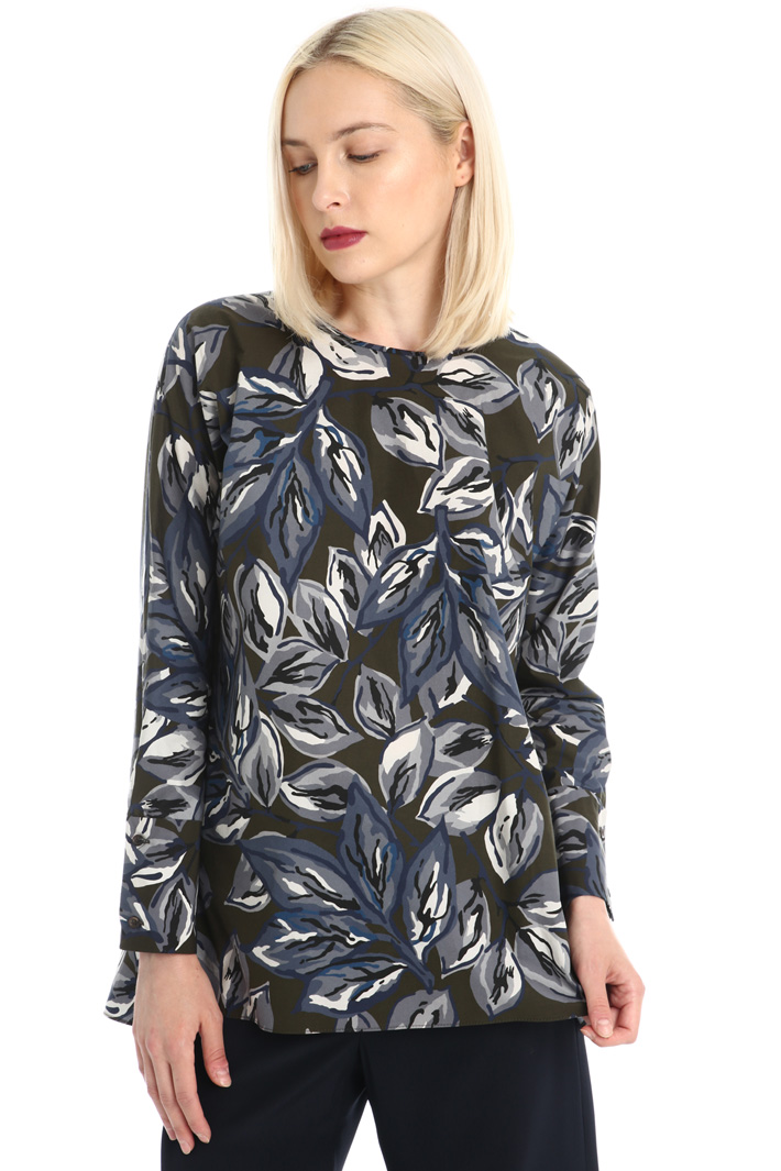 Cotton poplin blouse Intrend Cotton poplin blouse Intrend