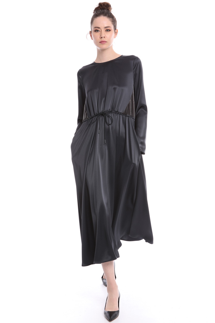 Satin and velvet dress Intrend Satin and velvet dress Intrend