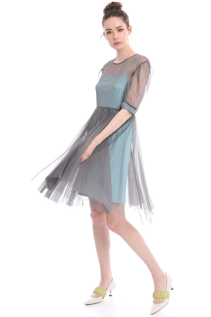 Sheer tulle dress Intrend Sheer tulle dress Intrend