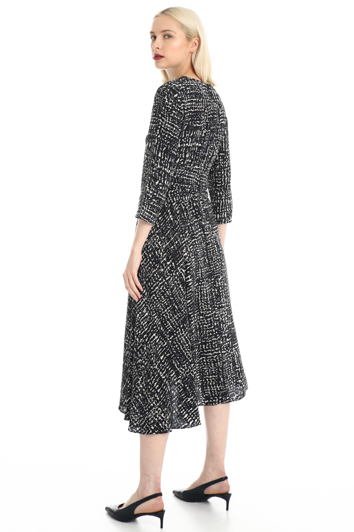 Pure silk dress with sash Intrend Pure silk dress with sash Intrend