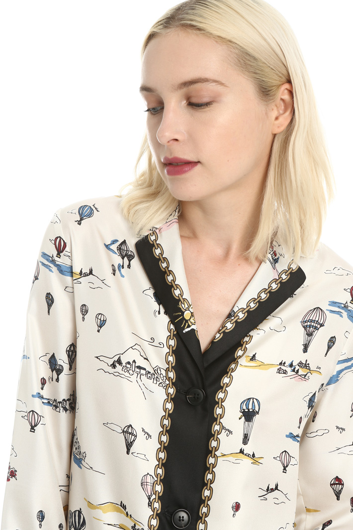 Silk twill tunic Intrend Silk twill tunic Intrend