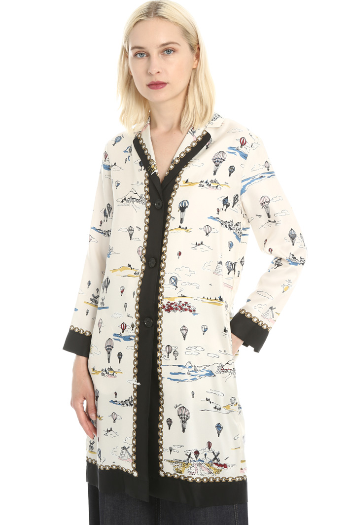 Silk twill tunic Intrend Silk twill tunic Intrend