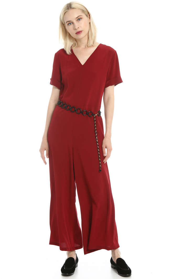 Silk crepe de chine jumpsuit Intrend Silk crepe de chine jumpsuit Intrend