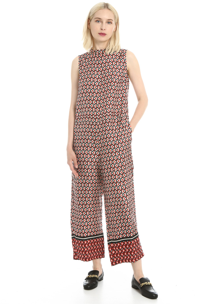 Silk crepe de chine jumpsuit Intrend Silk crepe de chine jumpsuit Intrend