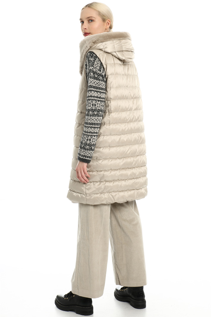 Fur trimmed vest Intrend Fur trimmed vest Intrend