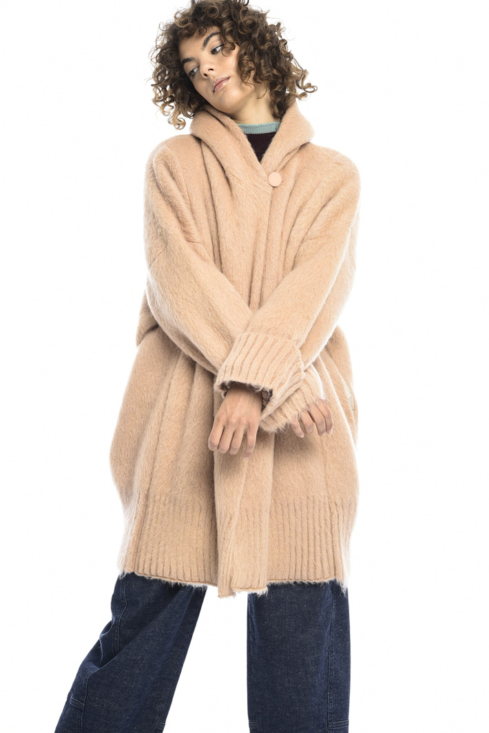 Capospalla in mohair e lana Capospalla in mohair e lana