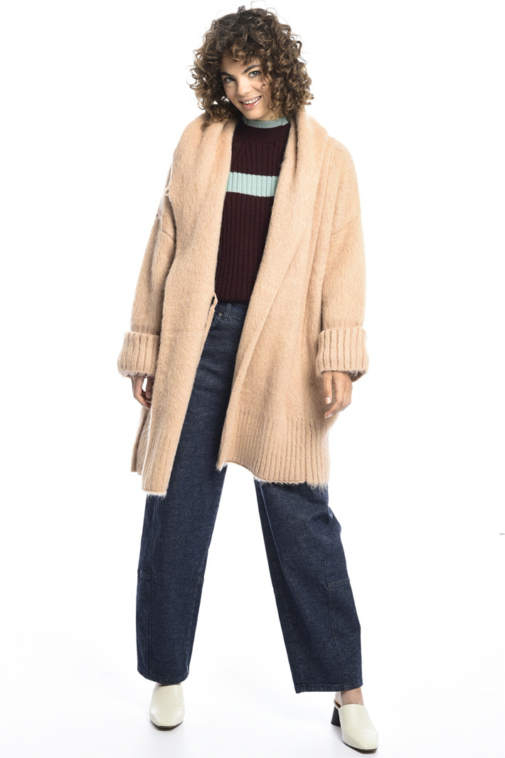 Capospalla in mohair e lana Capospalla in mohair e lana