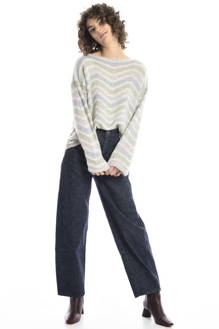 Chevron sweater in mohair Intrend Chevron sweater in mohair Intrend