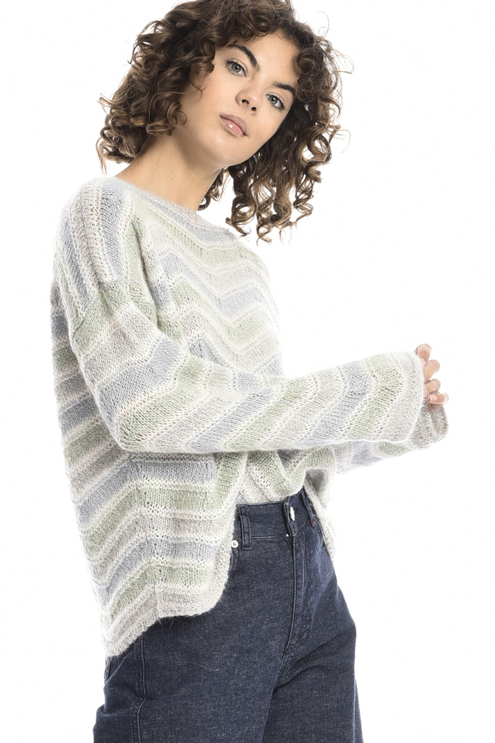 Chevron sweater in mohair Intrend Chevron sweater in mohair Intrend
