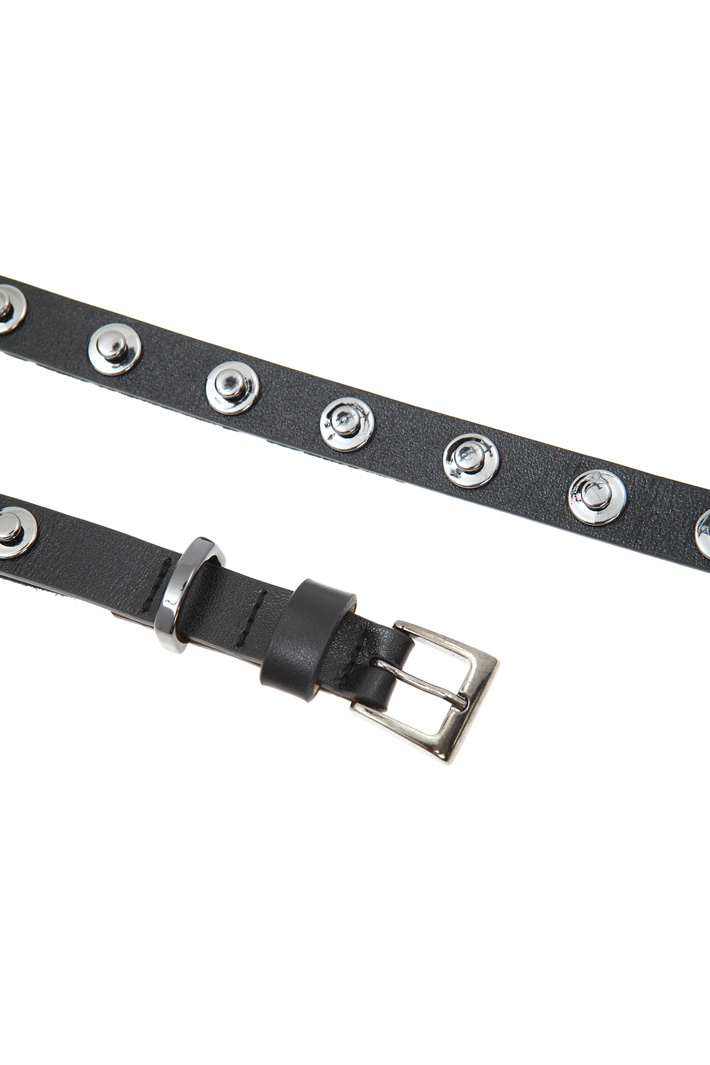 Thin leather belt Intrend Thin leather belt Intrend