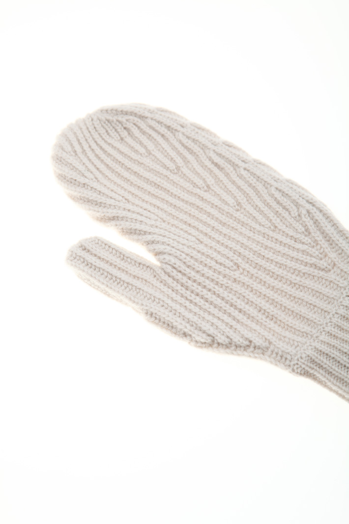Knit wool mittens Intrend Knit wool mittens Intrend