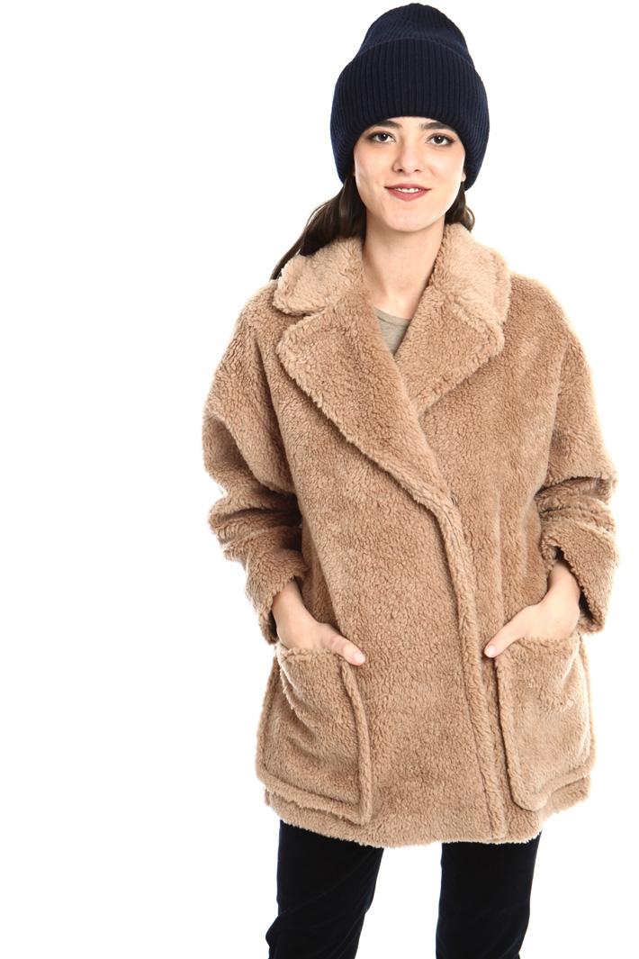 Wool blend beanie hat Intrend Wool blend beanie hat Intrend