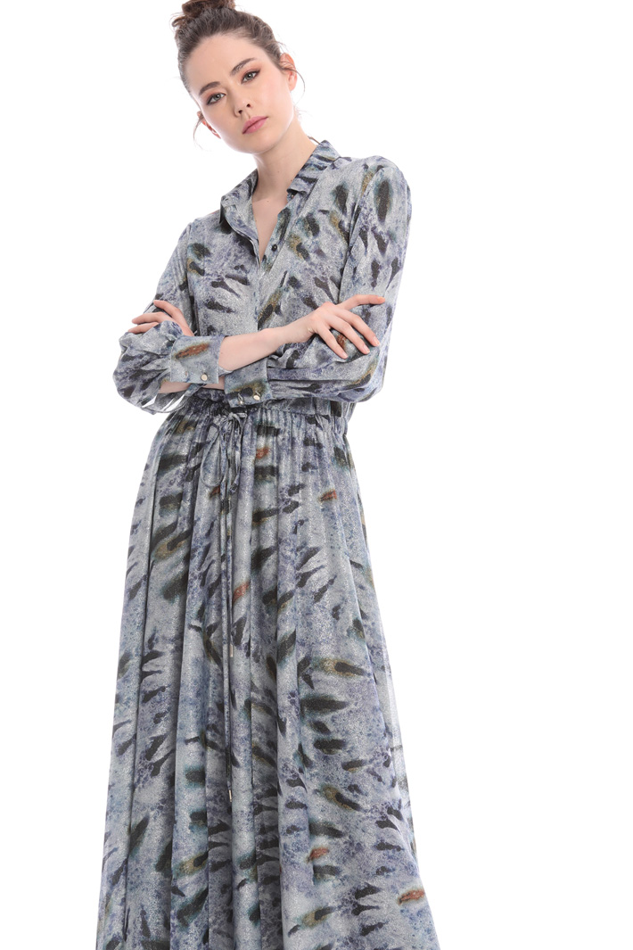 Lamé jersey maxi dress Intrend Lamé jersey maxi dress Intrend