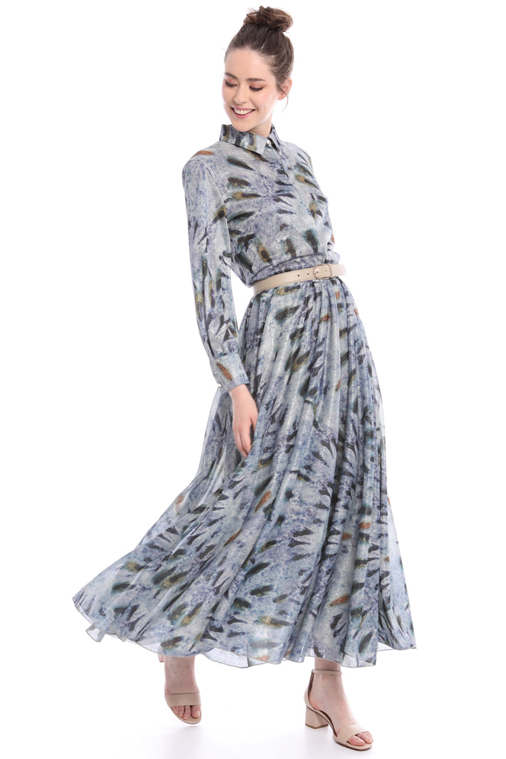 Lamé jersey maxi dress Intrend Lamé jersey maxi dress Intrend