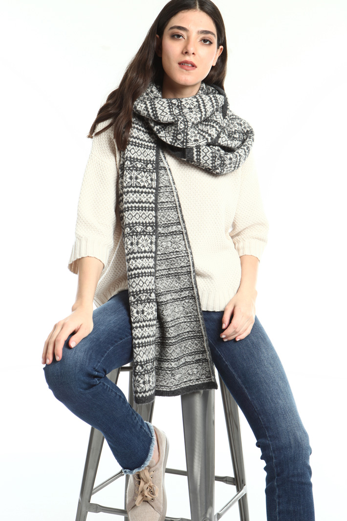 Wool and cashmere scarf Intrend Wool and cashmere scarf Intrend