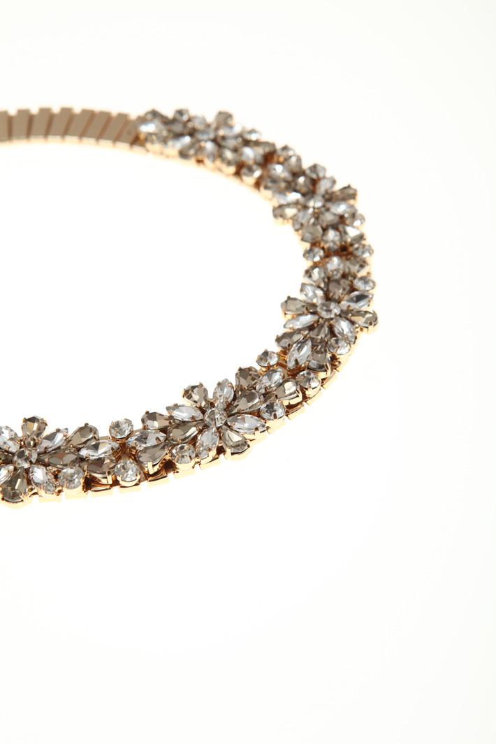 Metal and glass necklace Intrend Metal and glass necklace Intrend