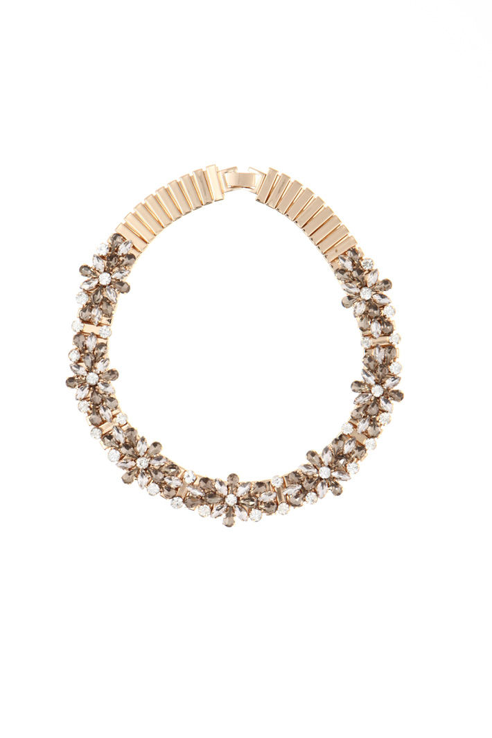 Metal and glass necklace Intrend Metal and glass necklace Intrend