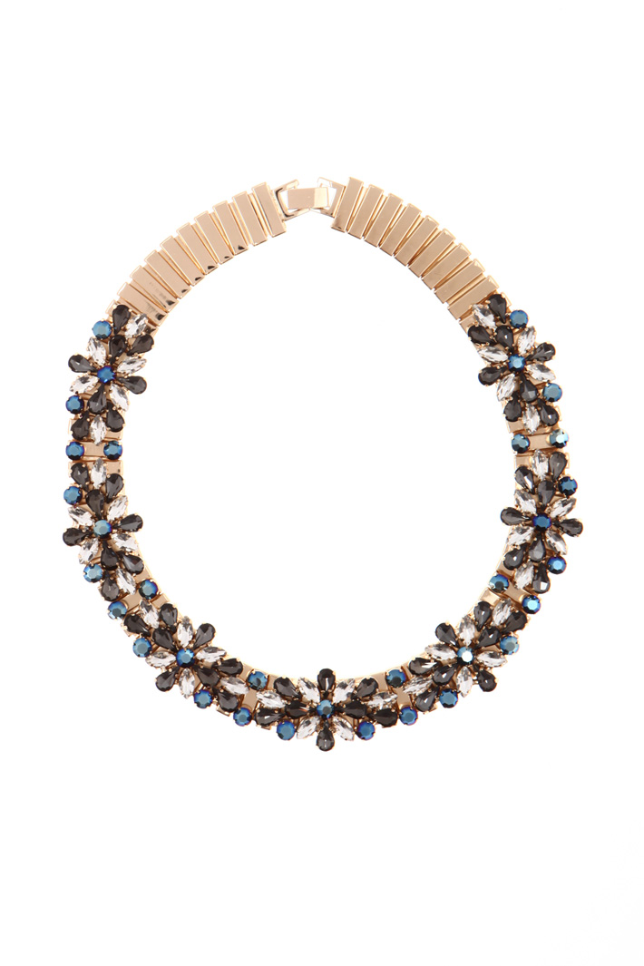 Metal and glass necklace Intrend Metal and glass necklace Intrend