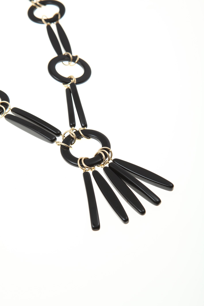 Necklace with resin pendants Intrend Necklace with resin pendants Intrend