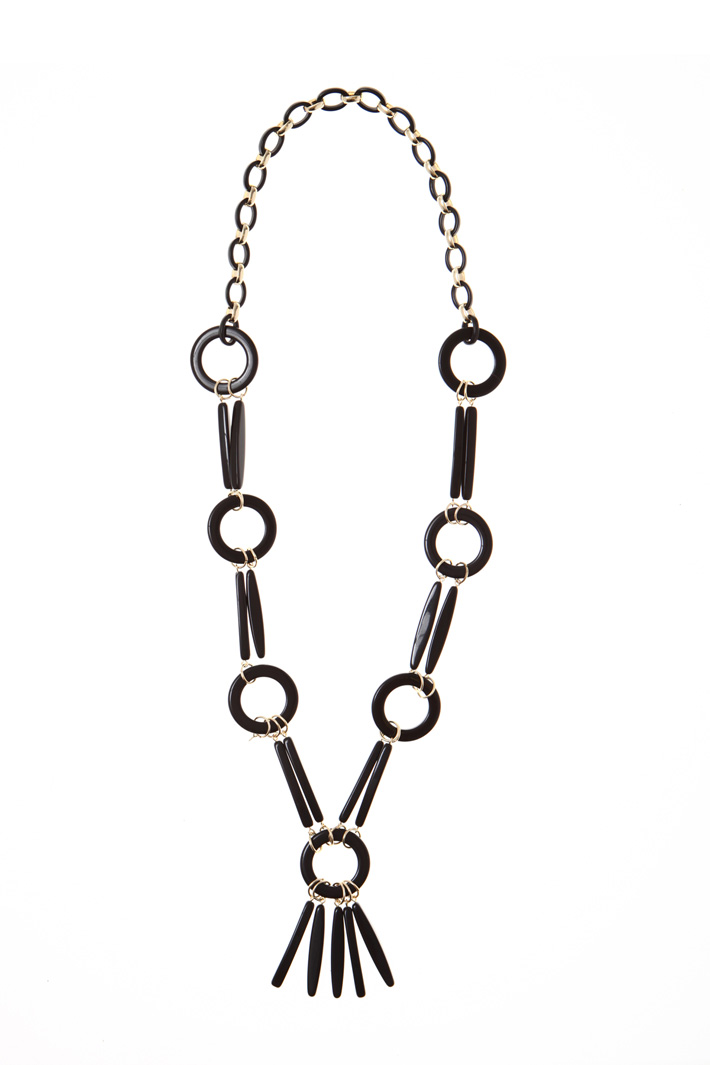 Necklace with resin pendants Intrend Necklace with resin pendants Intrend