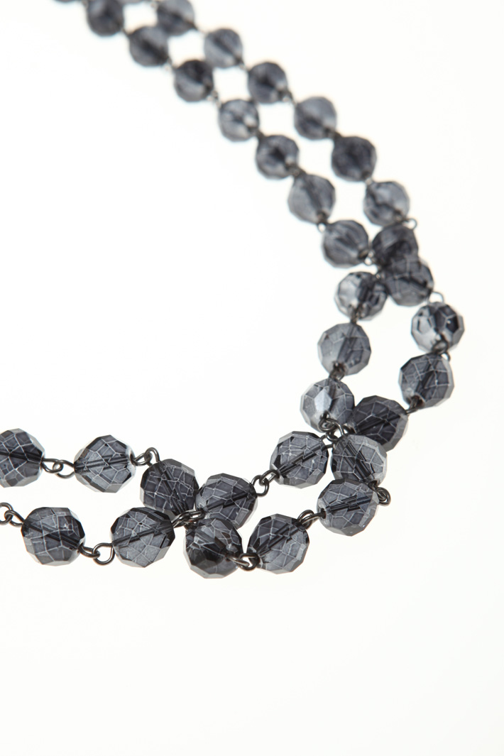 Glass and silk necklace Intrend Glass and silk necklace Intrend
