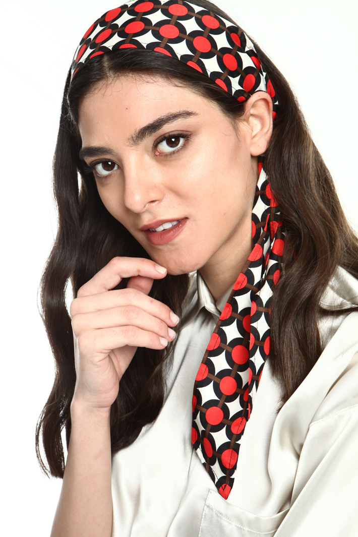 Silk twill hair sash Intrend Silk twill hair sash Intrend