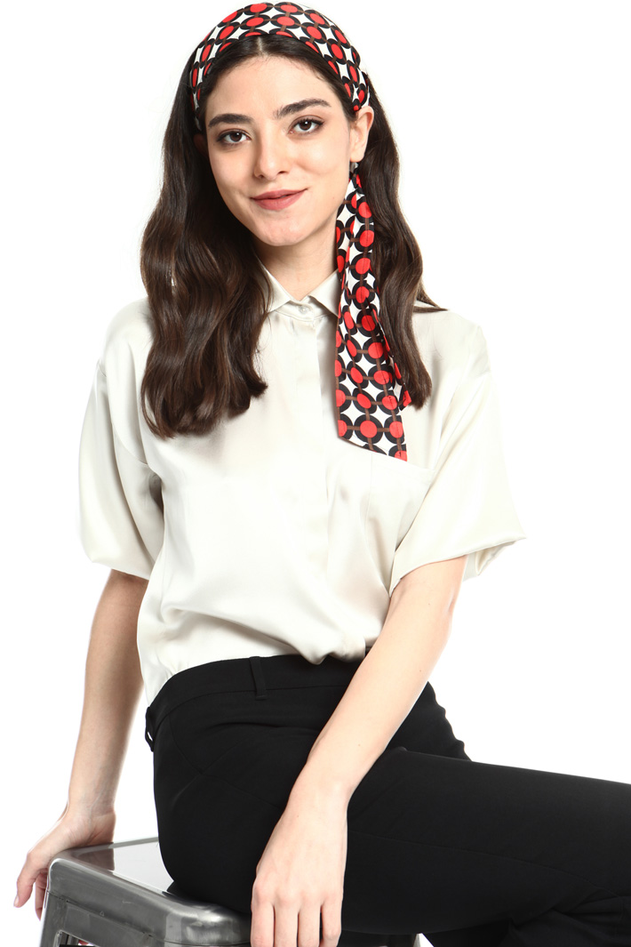 Silk twill hair sash Intrend Silk twill hair sash Intrend