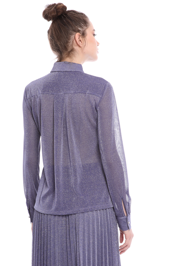 Lamé jersey shirt Intrend Lamé jersey shirt Intrend